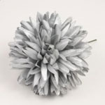 Metallic Flamenco Flowers. Mum Algeciras. Silver. 11cm. 4.132€ #504190133PLTSP50